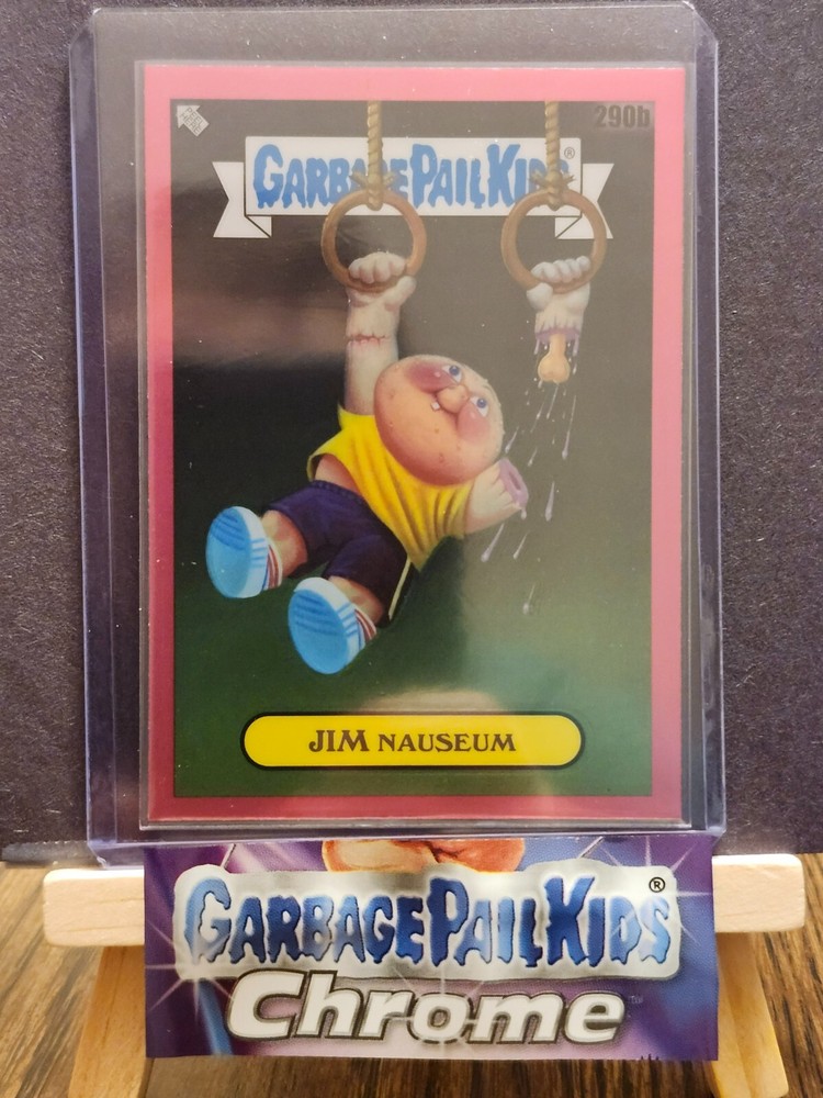 Garbage Pail Kids Chrome 7 Jim Nauseum 290b Pink Refractor MAKE OFFER