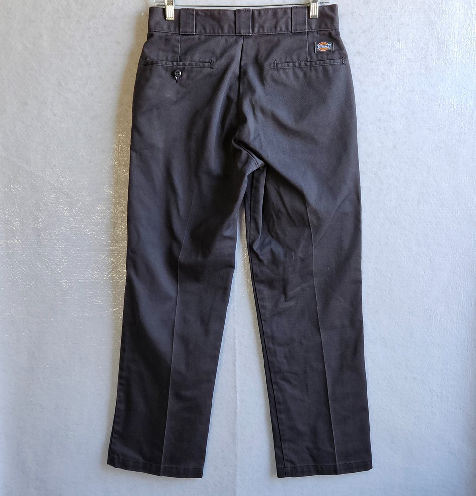 Dickies Slim Straight Work Pants Mens 30x30 Gray Utility