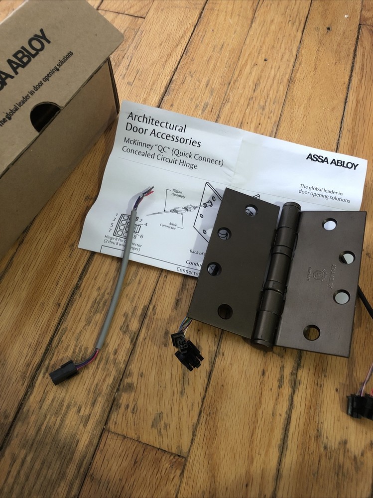McKinney “QC” (Quick Connect) Concealed Circut Hinge 4 1/2x4 1/2 TA2714 10BE