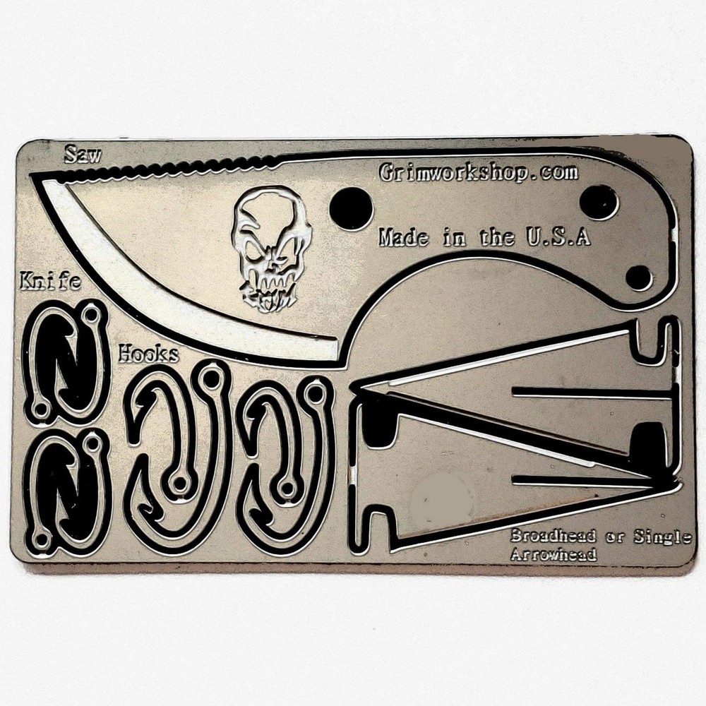 Credit Card Size Survival Kit with Bushcraft Tools - Compact Survival Card-image