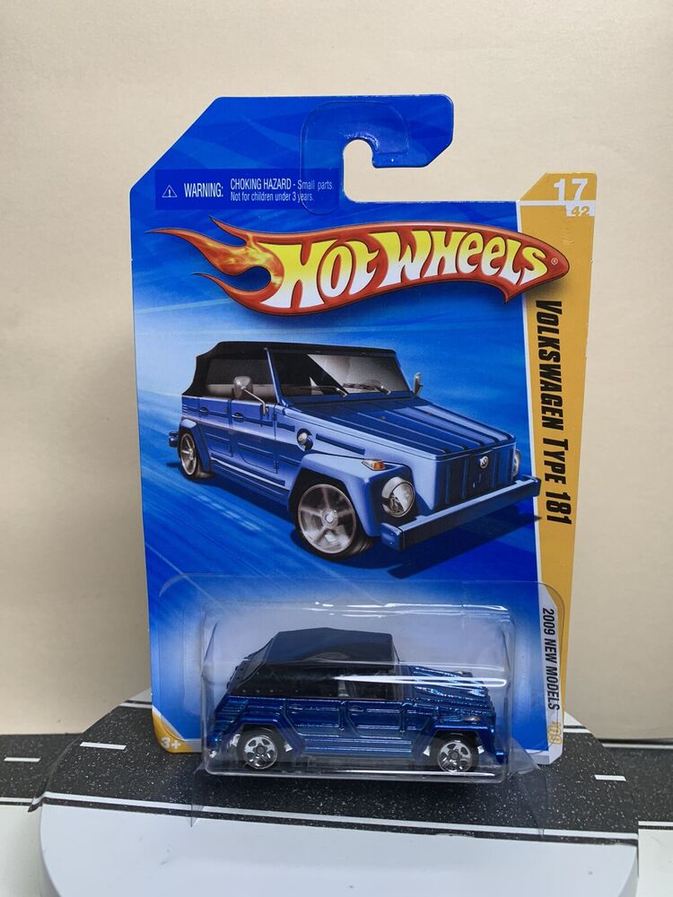2009 Hot Wheels #17 New Models 17/42 Volkswagen Type 181 Thing Blue w/OH5 NIP