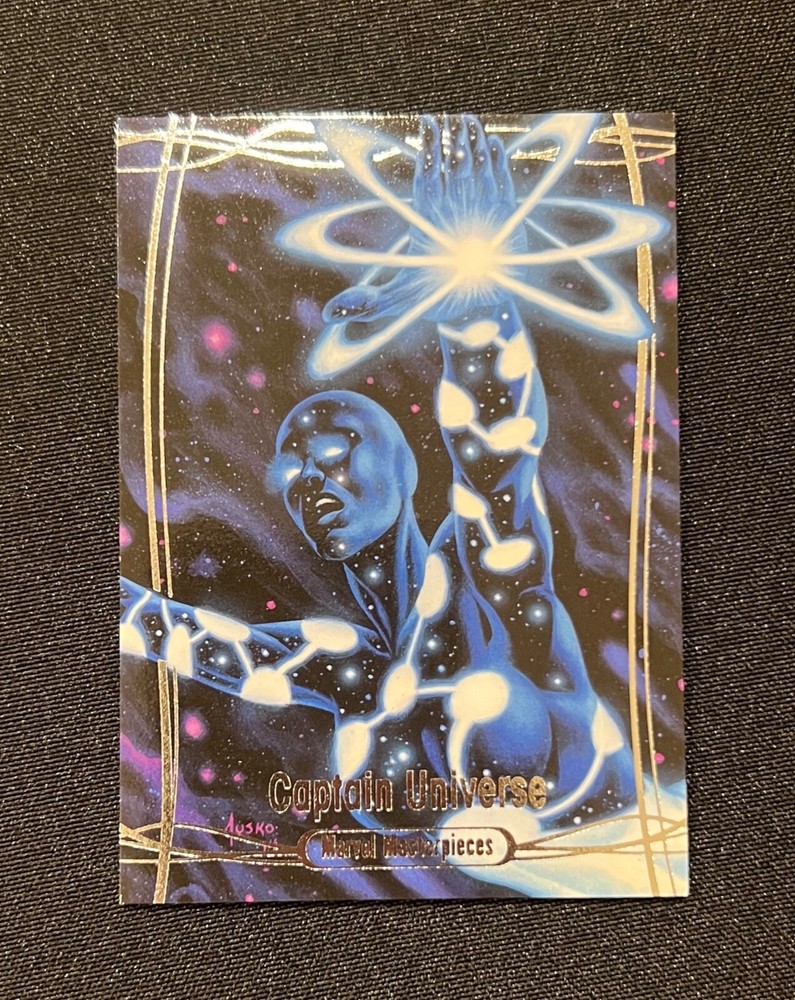 2016 Marvel Masterpieces Base #19 CAPTAIN UNIVERSE Comic Card 1000/1999 Print!