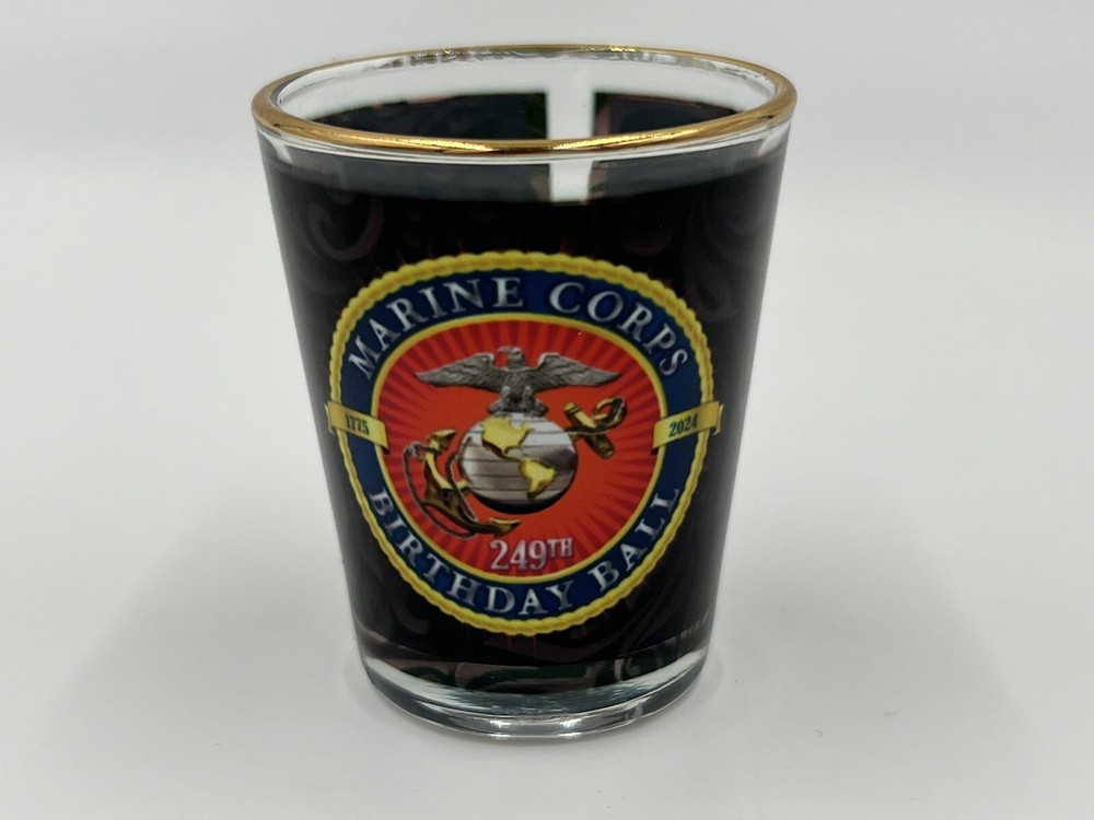 United States Marine Corps 249th Birthday Ball 2024 Shot Glass