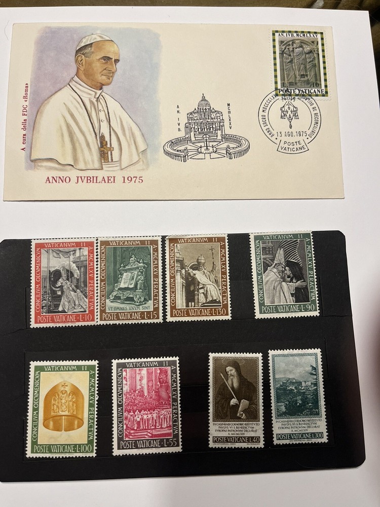 Vatican 1975, Anno Jvbilaei, FDC Rome Stamp Collection With Booklet Vintage
