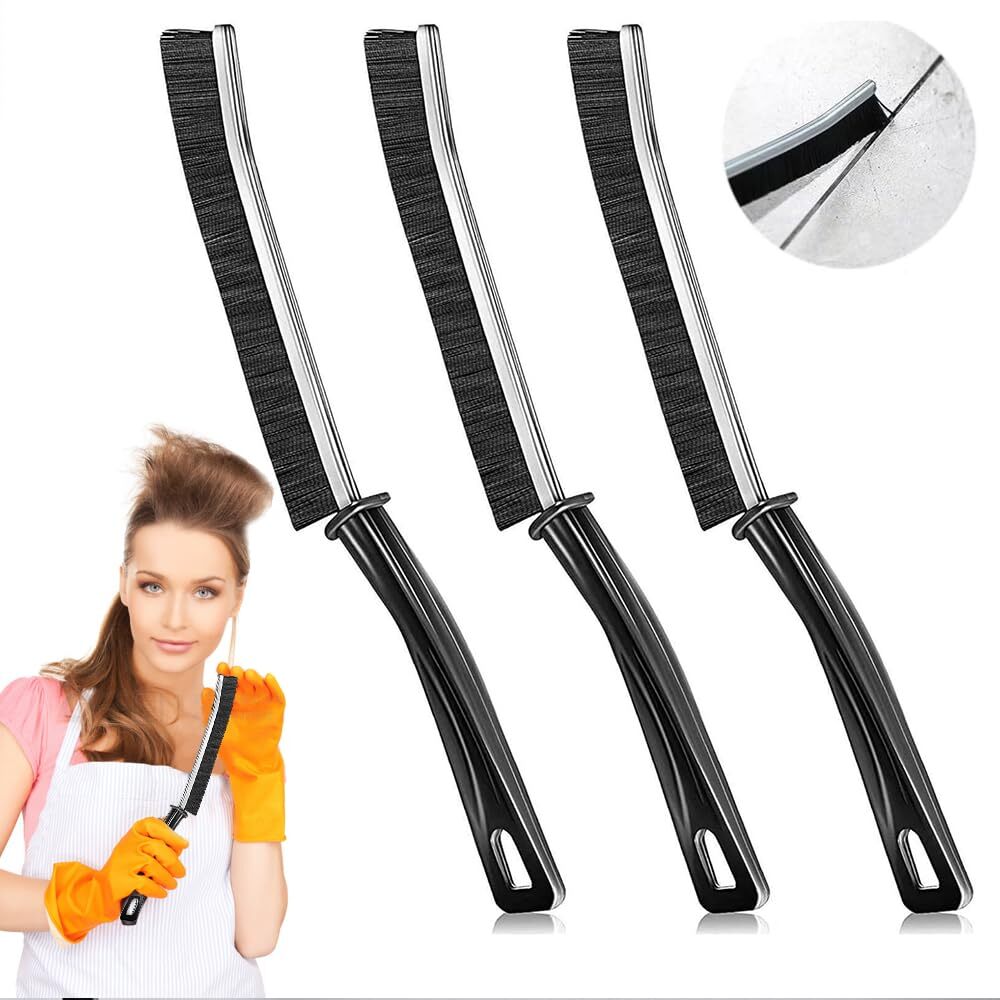 3Pcs Hard Bristle Crevice Cleaning Brush, Small Cleaning Brush,  Cleaner Brush