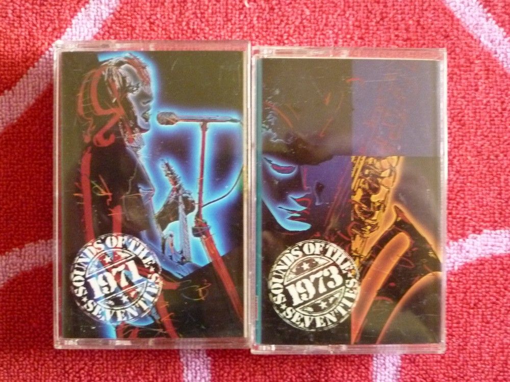 Lot of 2 TIME-LIFE SOUNDS OF THE SEVENTIES CASSETTE TAPES 1971 & 1973 Take Two