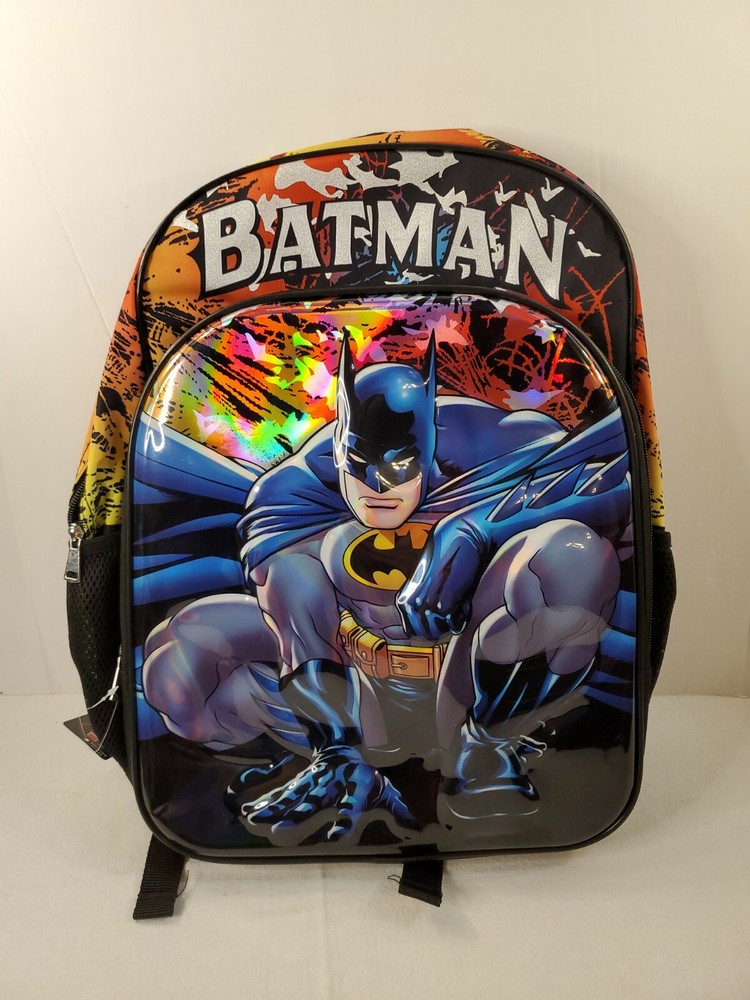 Batman 17” Backpack With Laptop Sleeve 2021 Book Bag New Design. NWT