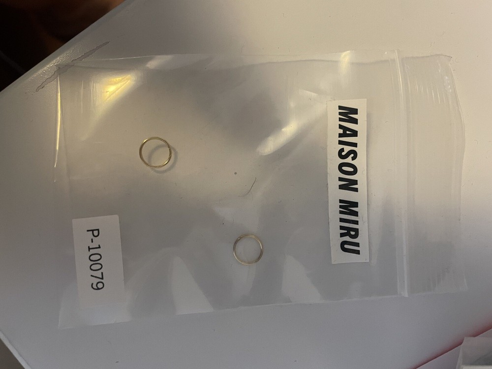 Maison Miru Classic 18g 8mm 18k Gold Plated Titanium Cartilage Hoop Earring