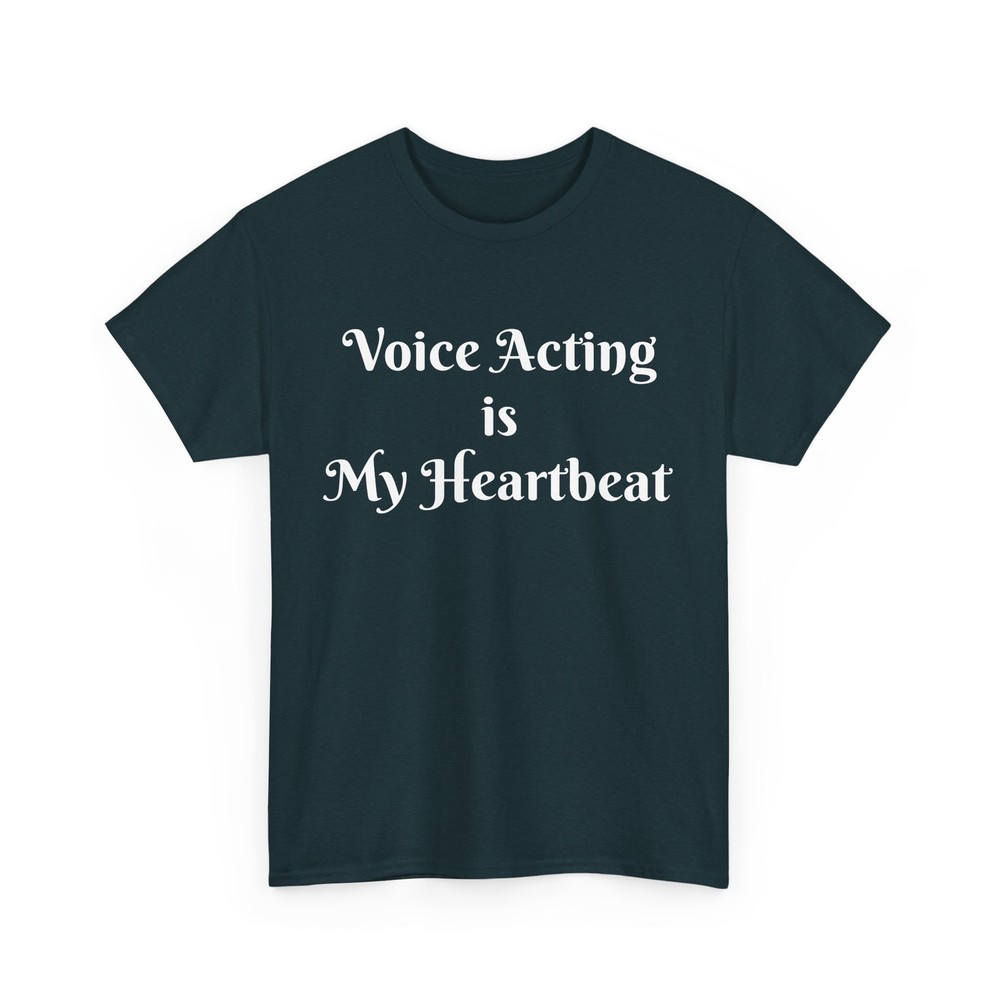 Voice Acting Heartbeat T-Shirt - Creative Gift for Voice Actors-image