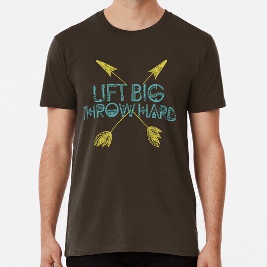 Lift Big Throw Hard S to 5XL Made in the USA T-Shirt