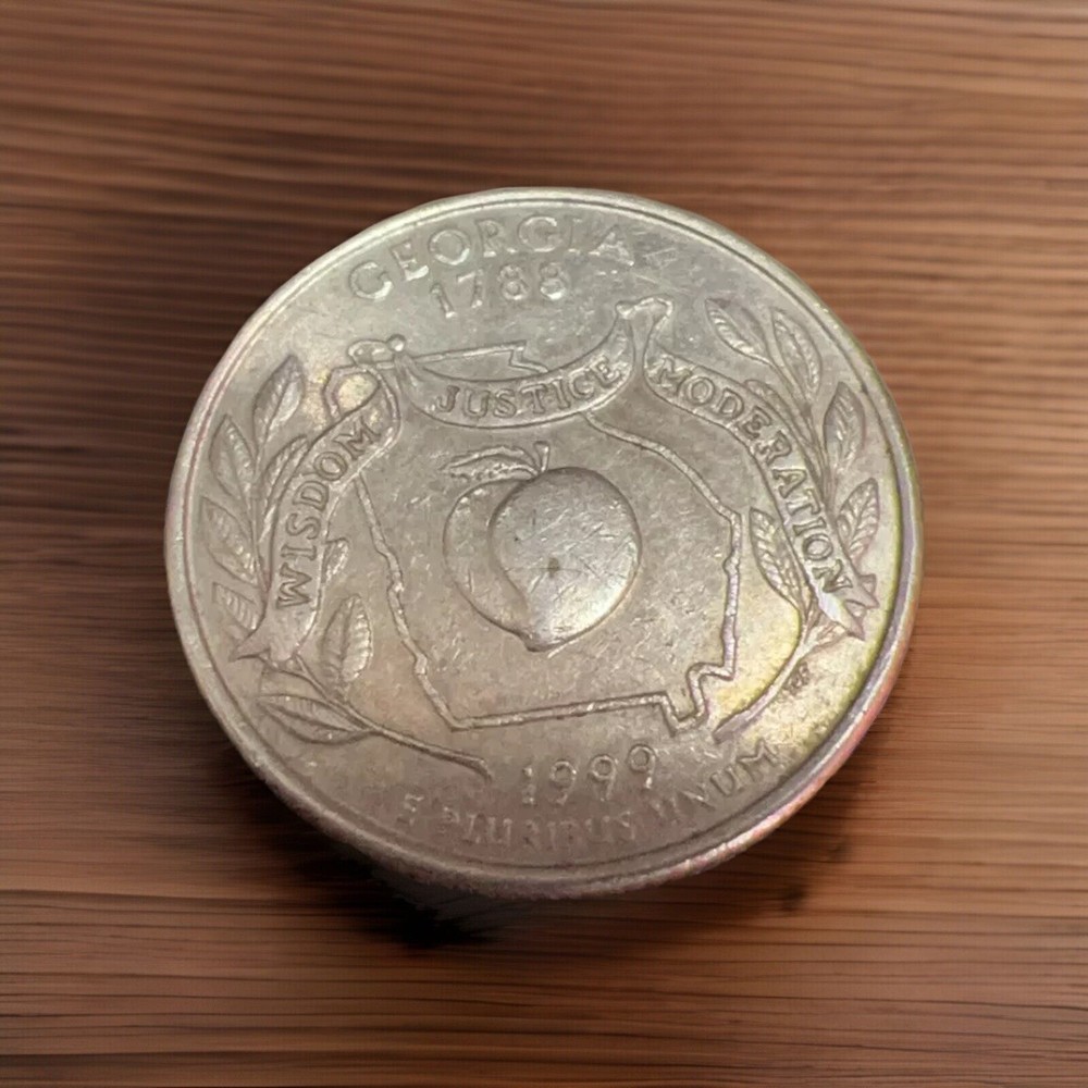 RARE Georgia Quarter 1788-1999 - High Demand - Golden Hue