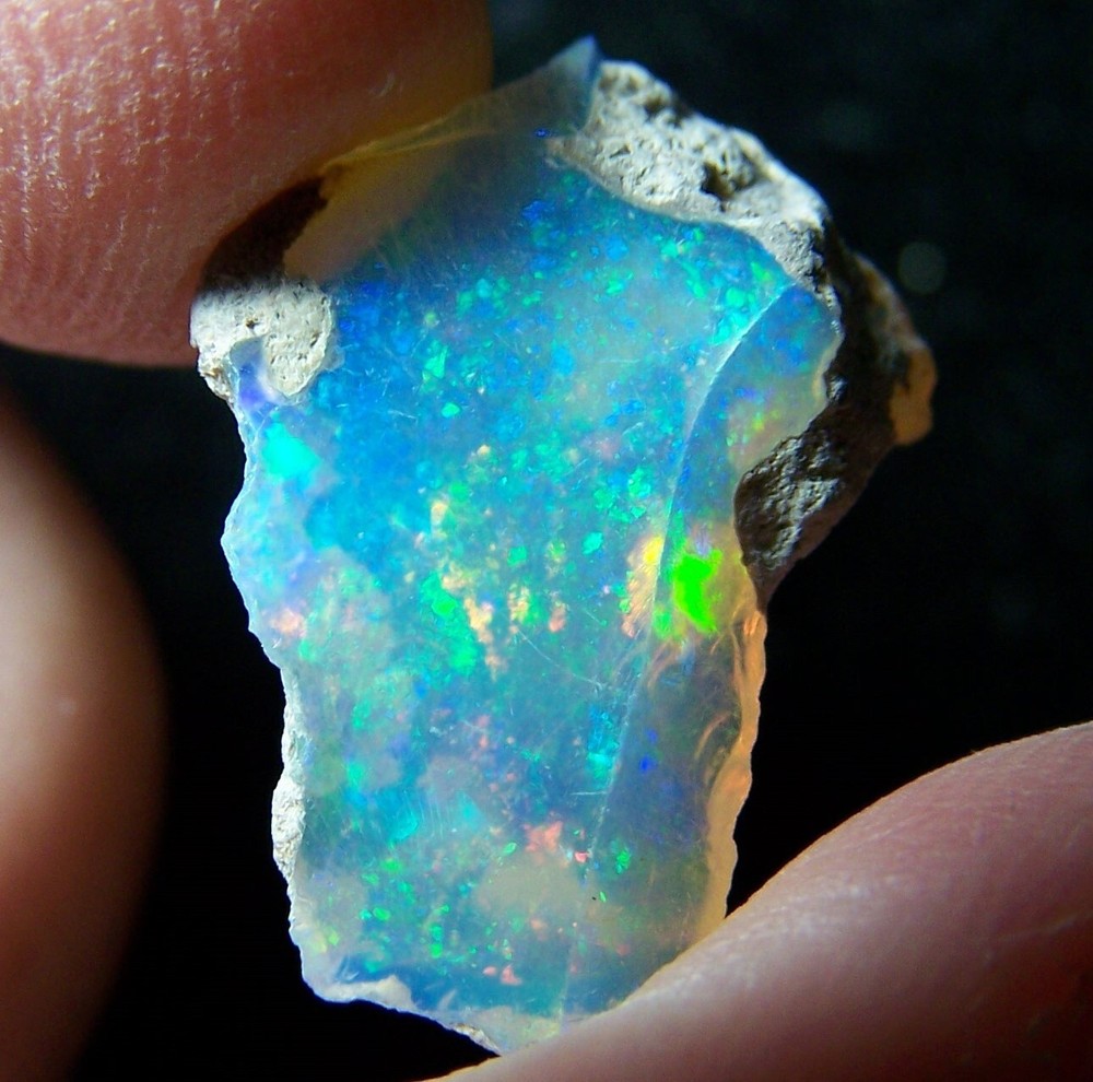 Ethiopian Opal Welo Rough * VIDEO 5.22 CTs AAA FIRE Cutting Grade USA DEALER