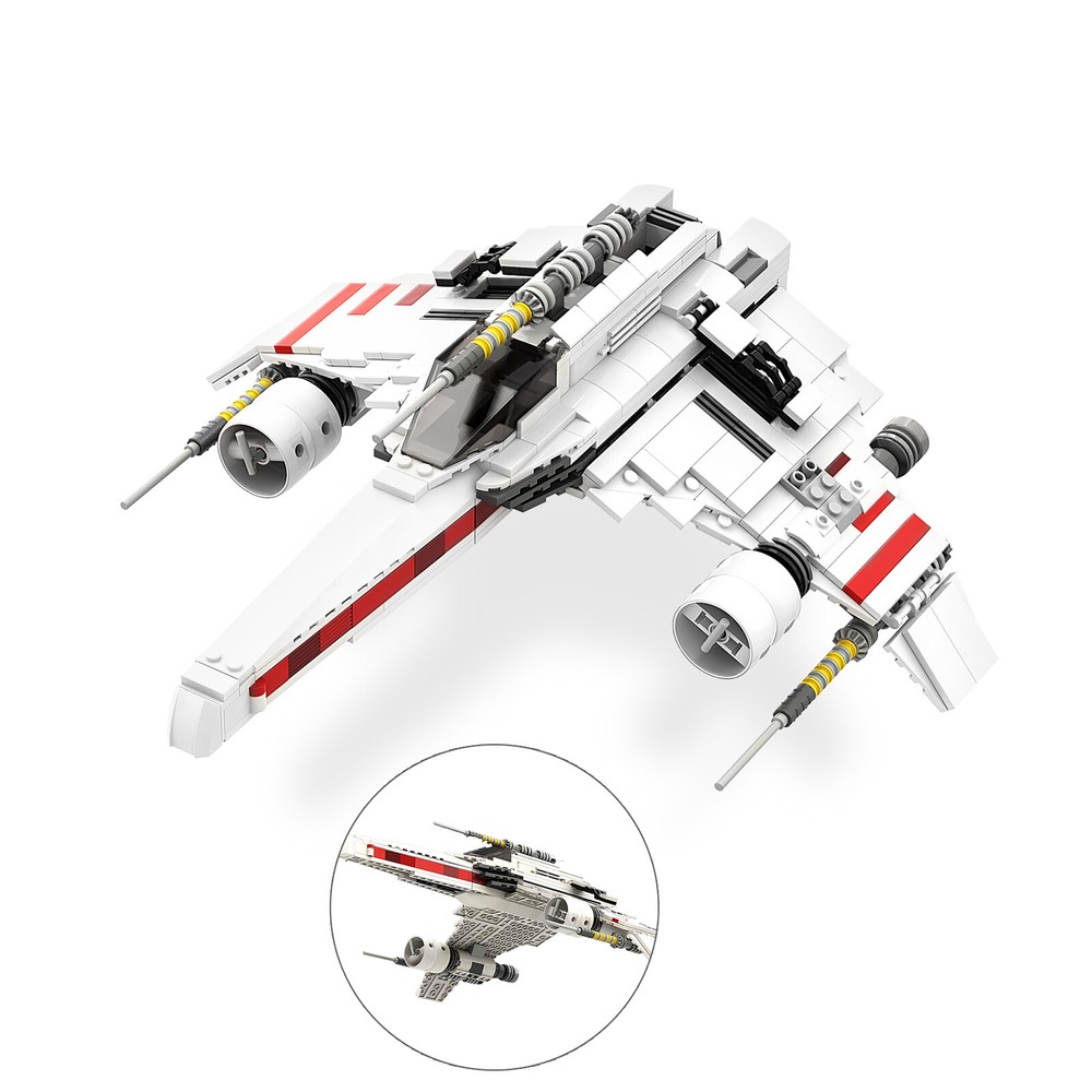 Fighter Model Building Toys Set 541 Pieces for Collection MOC Build Gift