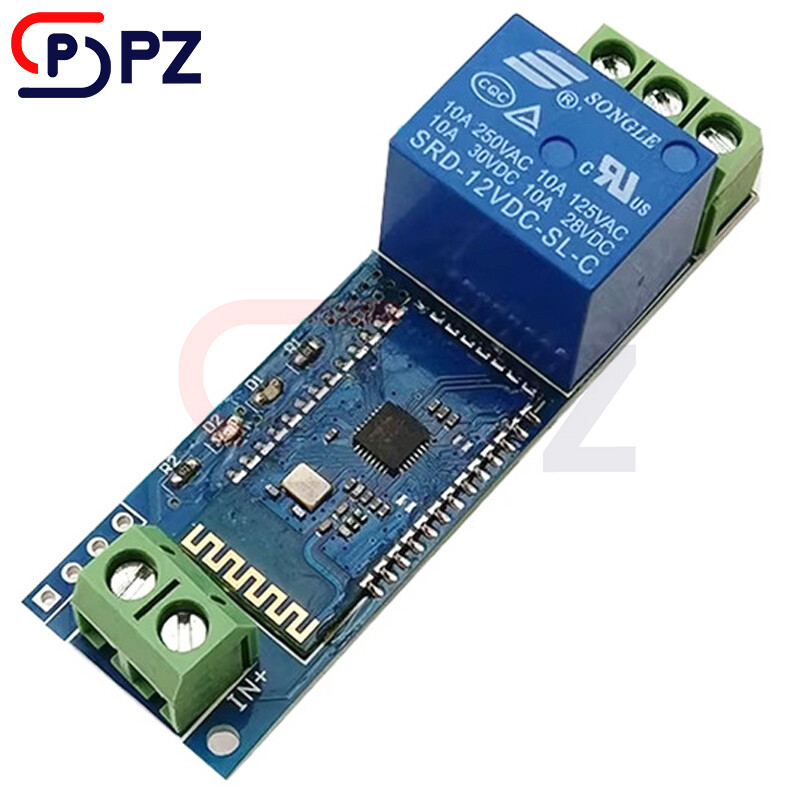 DC 12V 1 Channel Bluetooth Relay Module APP Control Switch IoT Smart Home-image