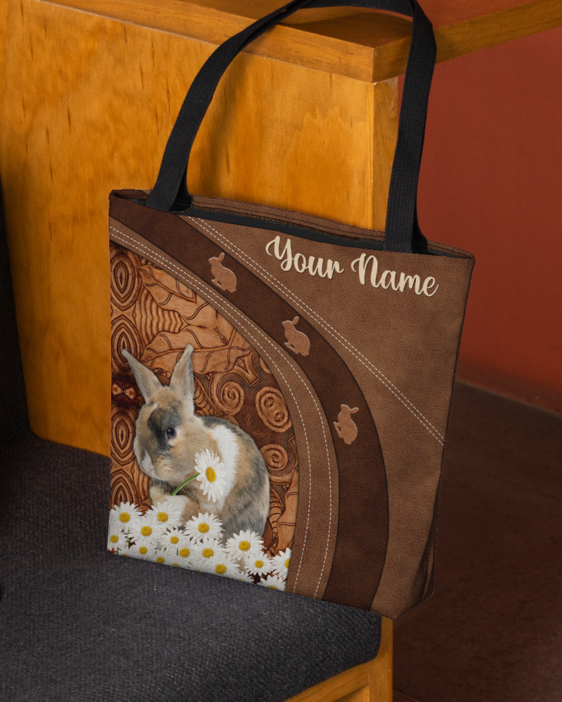 Custom Bunny Tote Bag - Funny Animal Shoulder Bag for Women-image