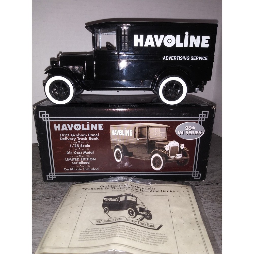 RC2 ERTL Havoline 1927 Graham Panel Delivery Truck Bank 1:25 Diecast