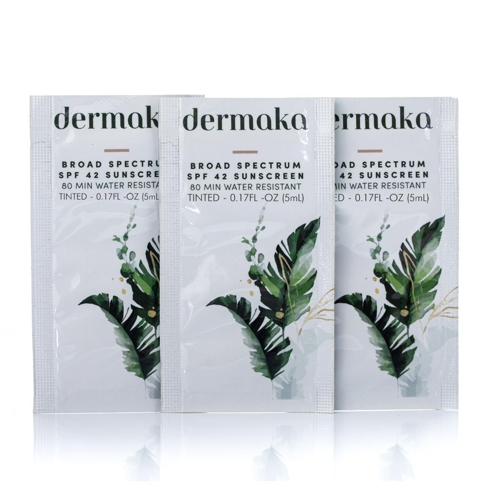 Anti-Aging Sunscreen SPF 42 for All Skin Types - 5ml 25 Packets Water Resista...