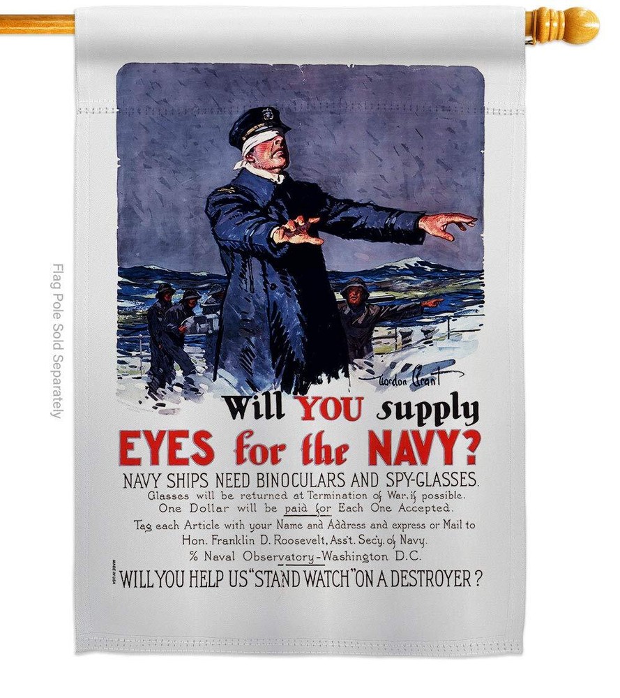 Will You Supply Eyes House Flag Armed Forces Navy USN Seabee United State Ame...
