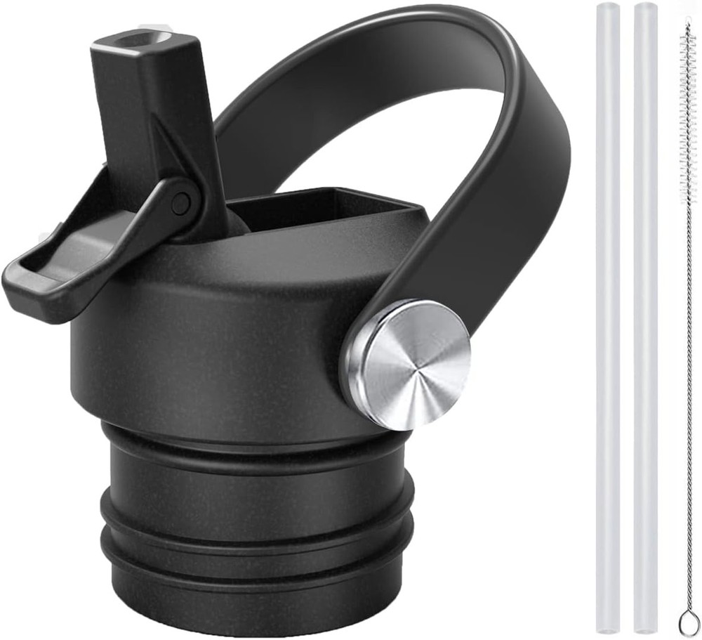 Straw lid for Hydro Flask & Iron Flask standard mouth in dust black