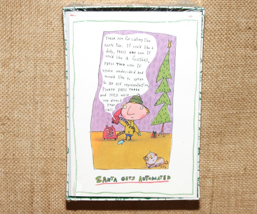 Shoebox Greetings 18-Count Christmas Cards with Santa Automated Merry Christmas Message  -image