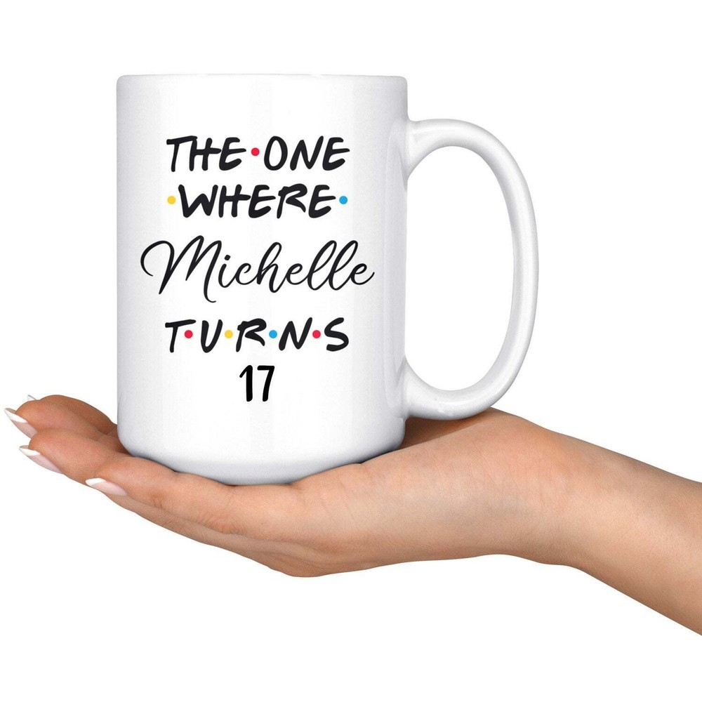Personalized 17th Birthday Mug Happy 17th Birthday Party 17th Birthday Gift For