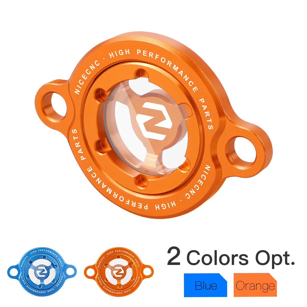 NiceCNC Clear Oil Filter Cover Cap Plug For KTM 350 SXF XCF EXC-F EXCF 2011-2023