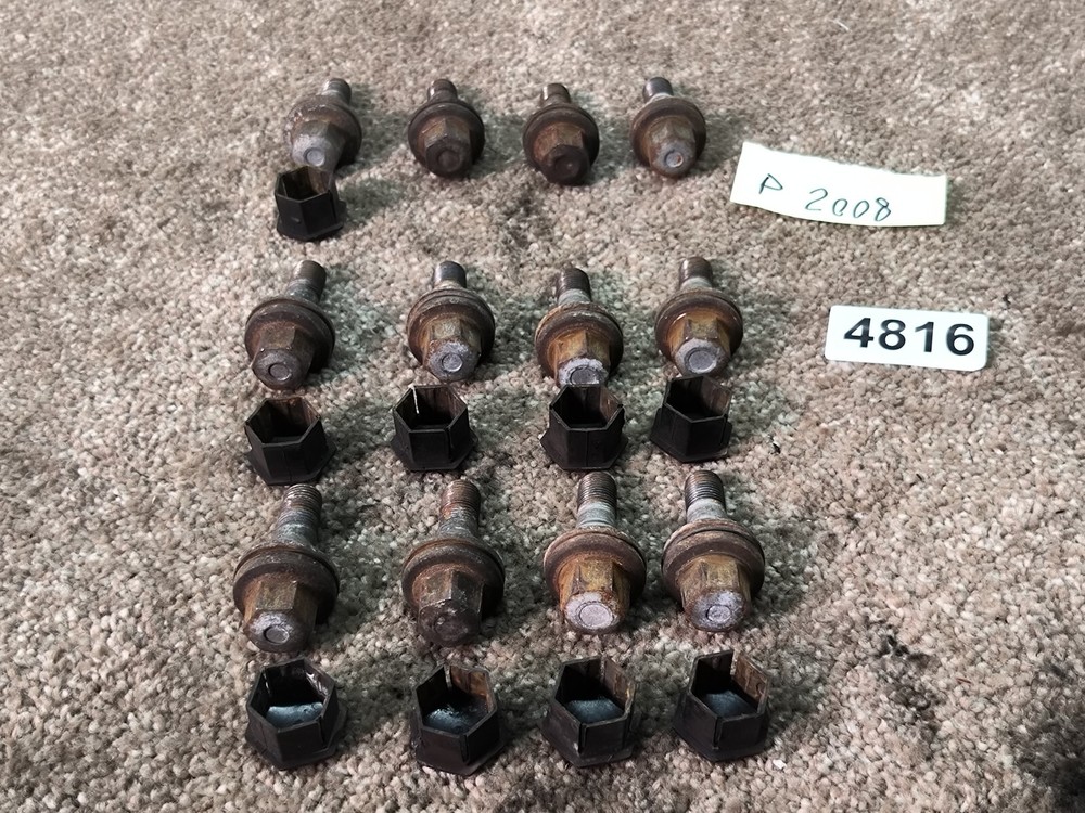 X 12 PEUGEOT 2008 ACTIVE 2015 RHD 1.6 DIESEL BLUE HDI WHEEL NUTS BOLTS SET OF 12