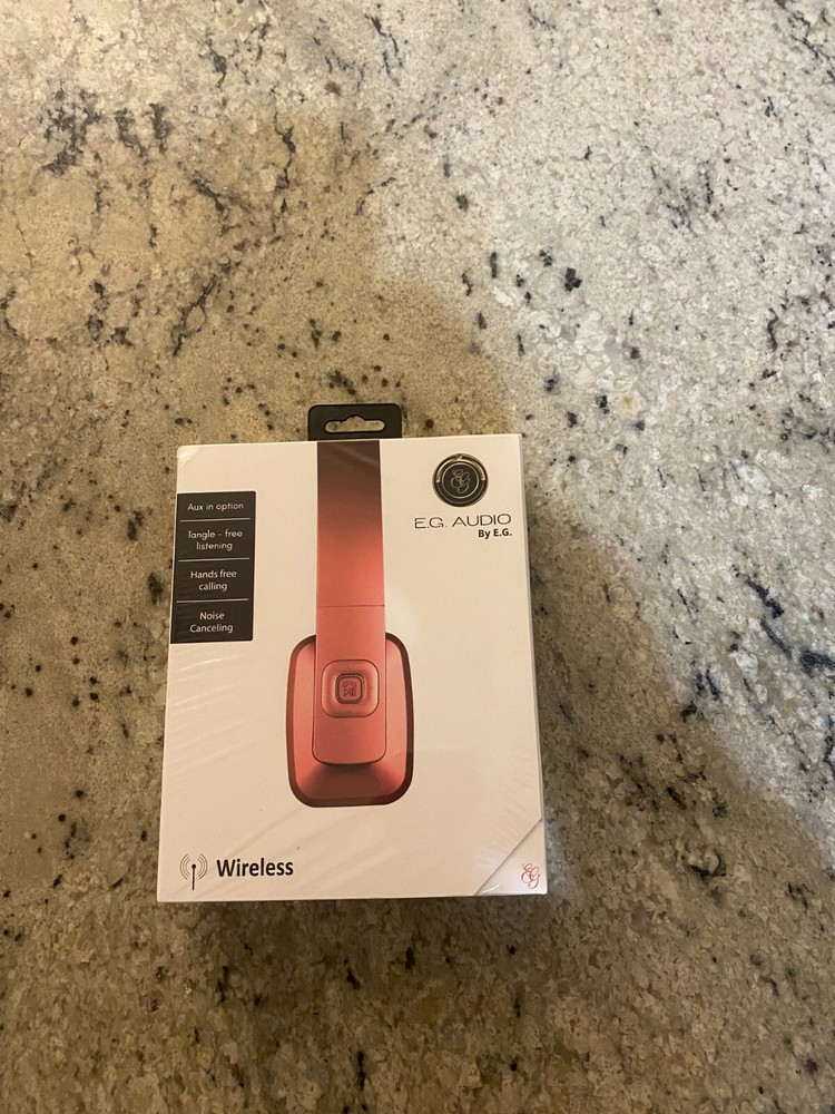 NIB E.G. Audio Rose Gold Wireless Bluetooth Headphones