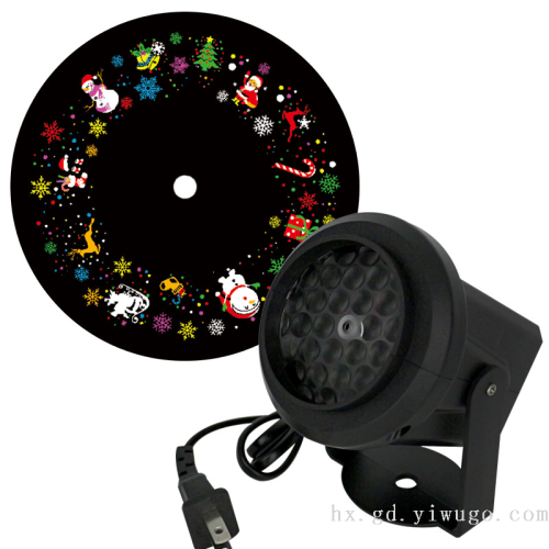 Cross-Border Rotating Halloween Old Man Snowflake Multi-Pattern Projector Lamp-image