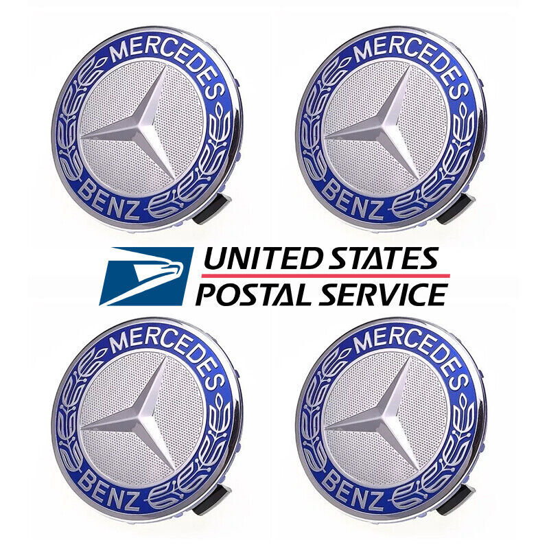 x4 MERCEDES BENZ Alloy Wheel Center Cover Emblem Logo Badge Star Hub Cap Kit Set
