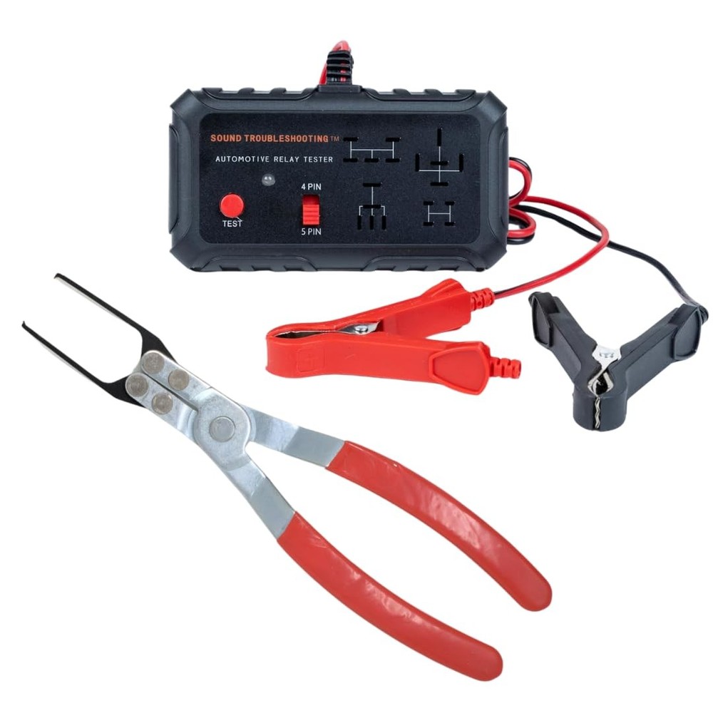 Automotive Relay Tester with Relay Puller - 12V Auto Relay Diagnostic Tool, S...