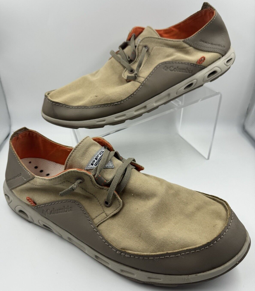 Men's Columbia PFG Performance Fishing Gear Boat Deck Shoes Sz 13 BM2658-267 VGC