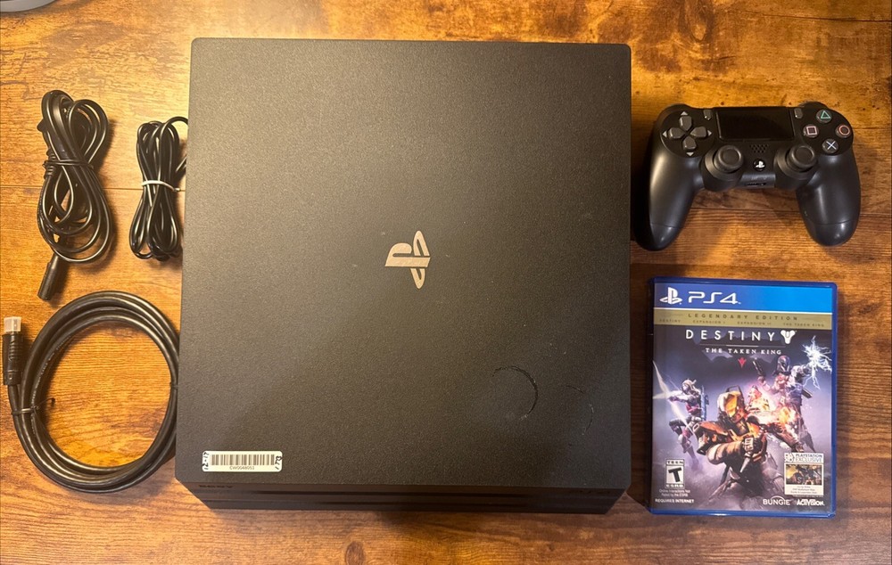 Sony PlayStation 4 PRO PS4 1 TB Console System Bundle Wireless Controller & Game