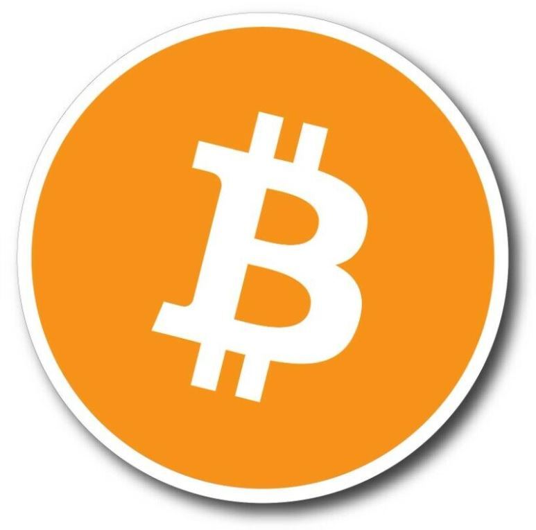 BITCOIN CRYPTOCURRENCY BTC DECAL STICKER 3M US MADE TRUCK WINDOW CAR CRYPTO-image