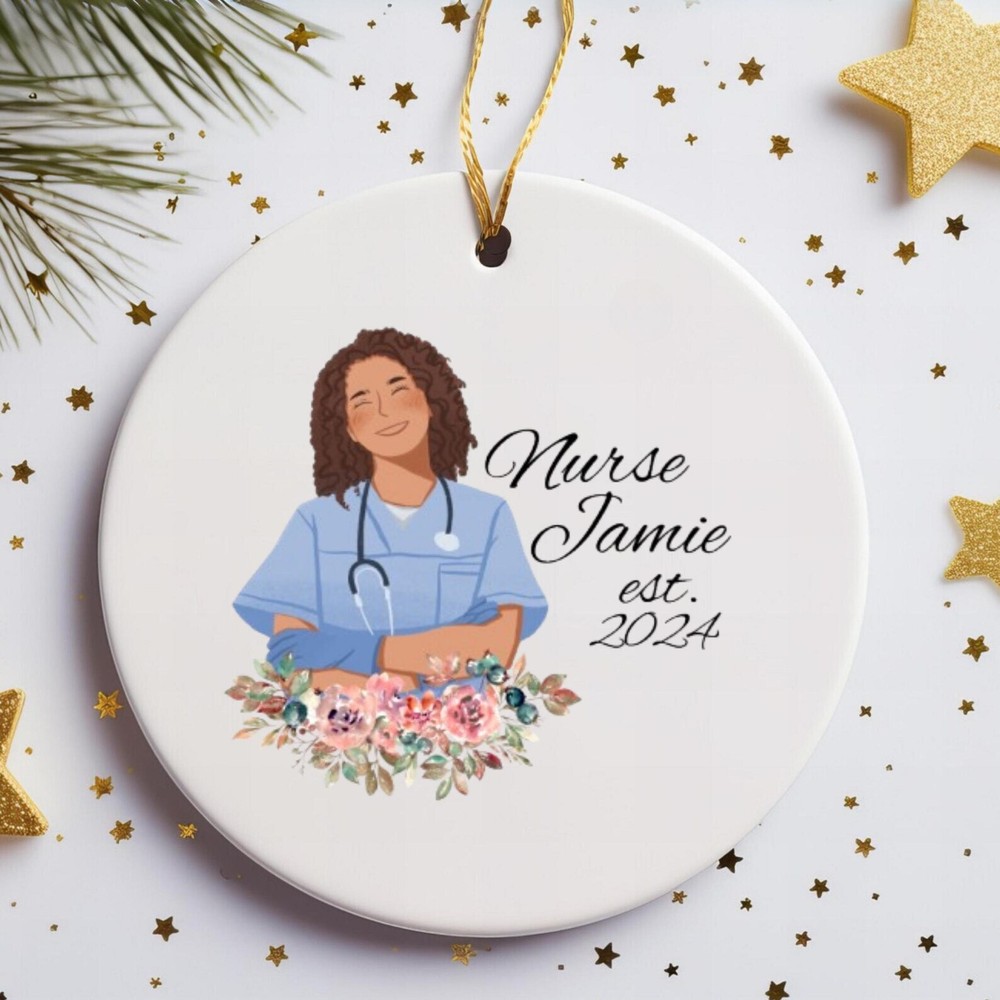 Personalized Nurse Ornament Custom Nurse Gift Nursing Graduation 2024 Custom