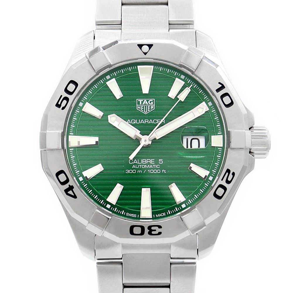 TAG Heuer Aquaracer Caliber 5 Men's Watch WAY2015 BA0927 300m Water Resistant Stainless Steel Date Display