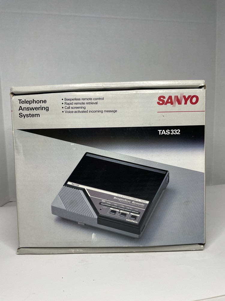 Telephone Answering Machine - Vintage - Sanyo - TAS332 NEW OPEN BOX