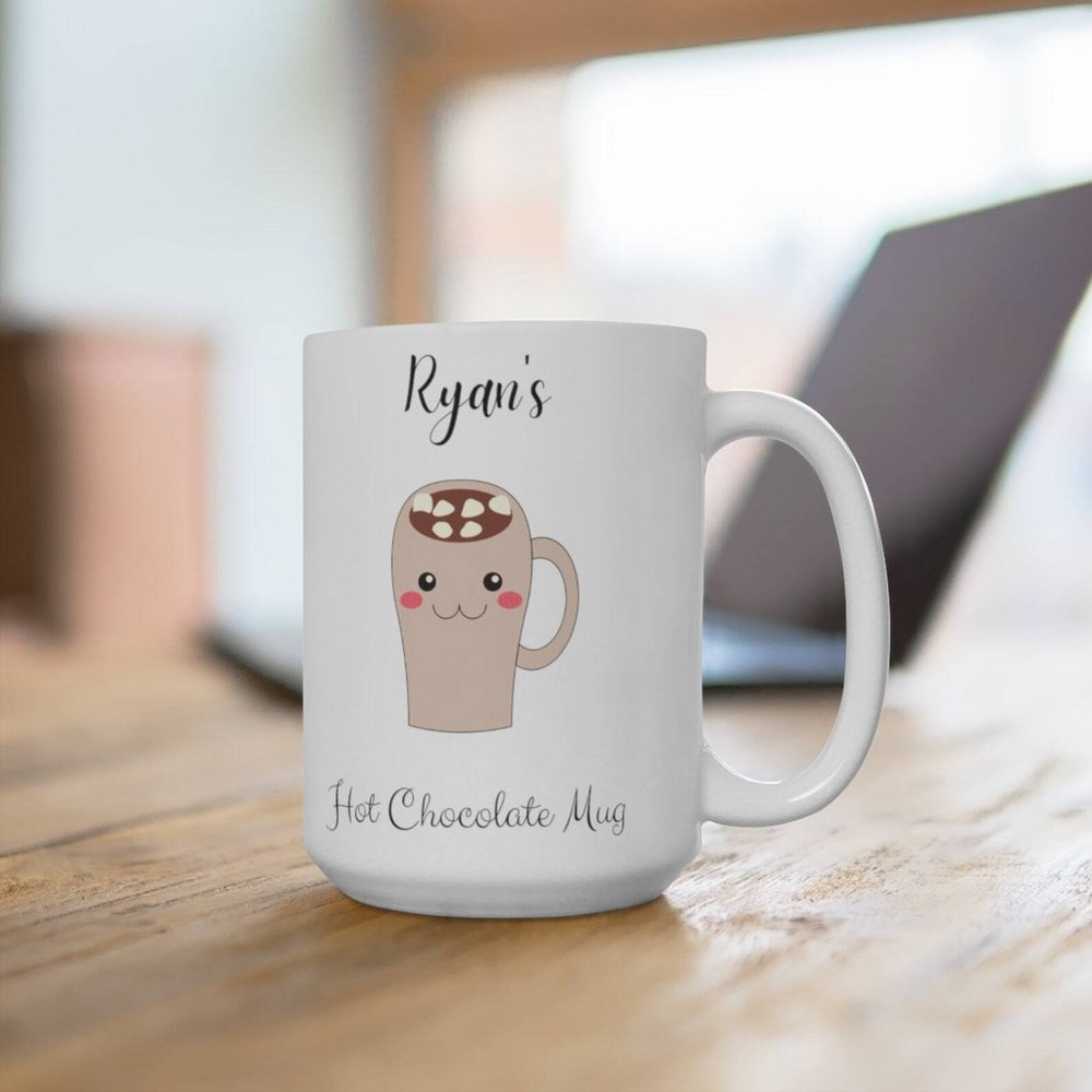 Personalized Kids Hot Chocolate Christmas Mug Holiday Gift  