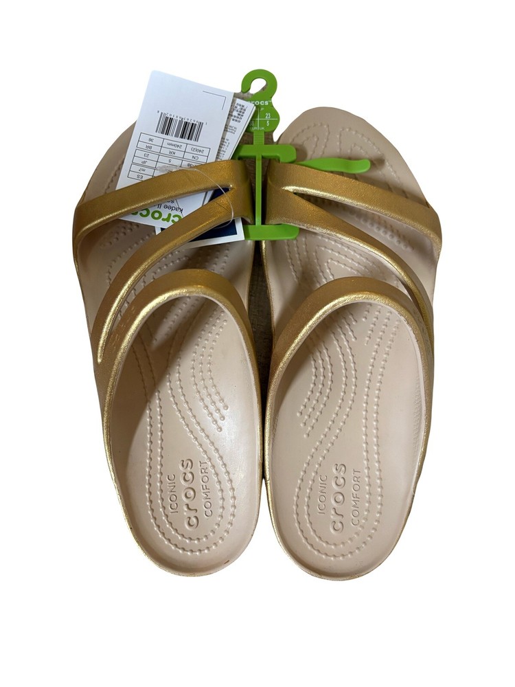 Crocs Kadee II Metallic Sandals Women's Size 7 New with tags