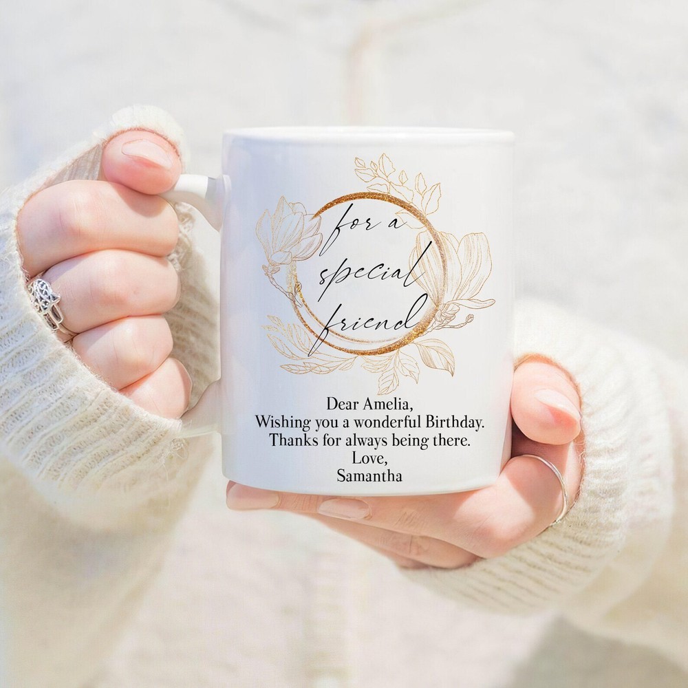 Custom Birthday Mug for Best Friend - Personalized Gift Idea