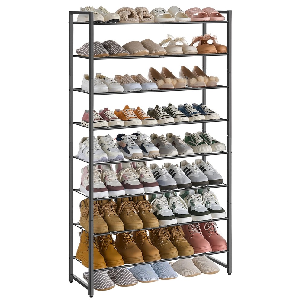Shoe Rack, Metal Shoe Organizer, 8 Tier Garage Shoe Rack Max Holds 40 Pairs,S...