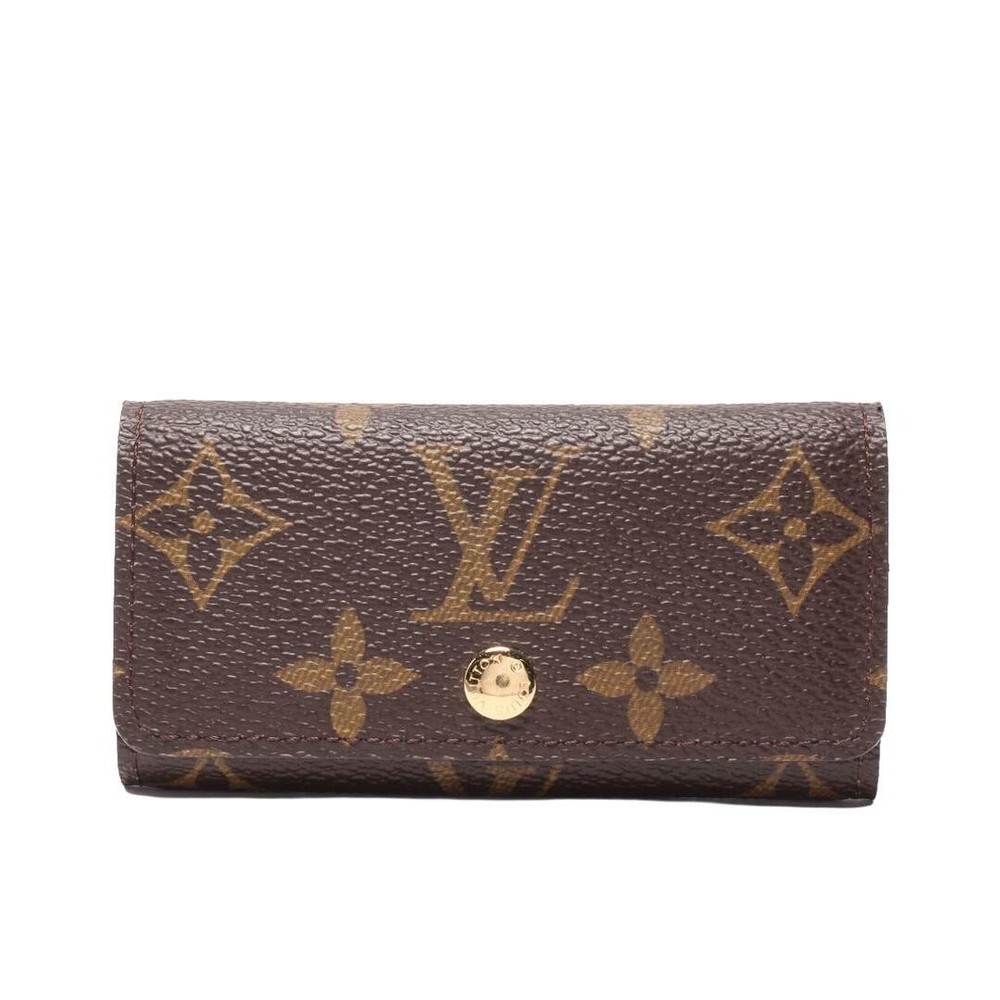 Louis Vuitton Monogram 4-Row Key Holder M69517 Black