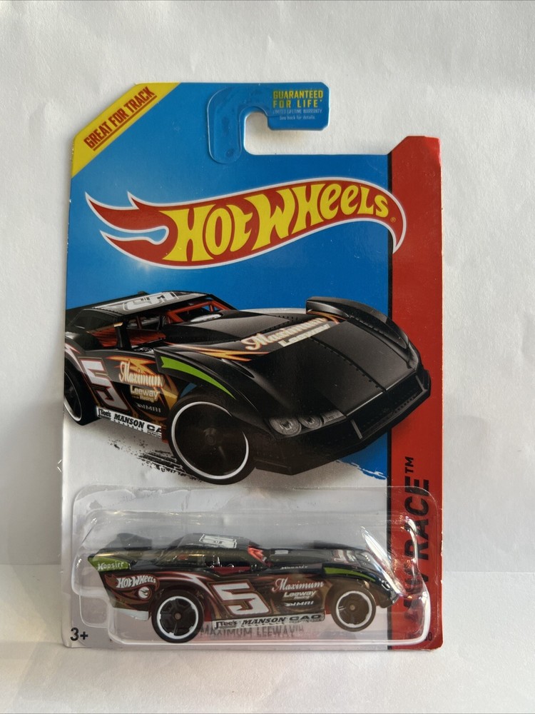 🌟 🌟 Rare Collectible GIFT Black 2014 HotWheels 168/250 HW Race MAXIMUM LEEWAY