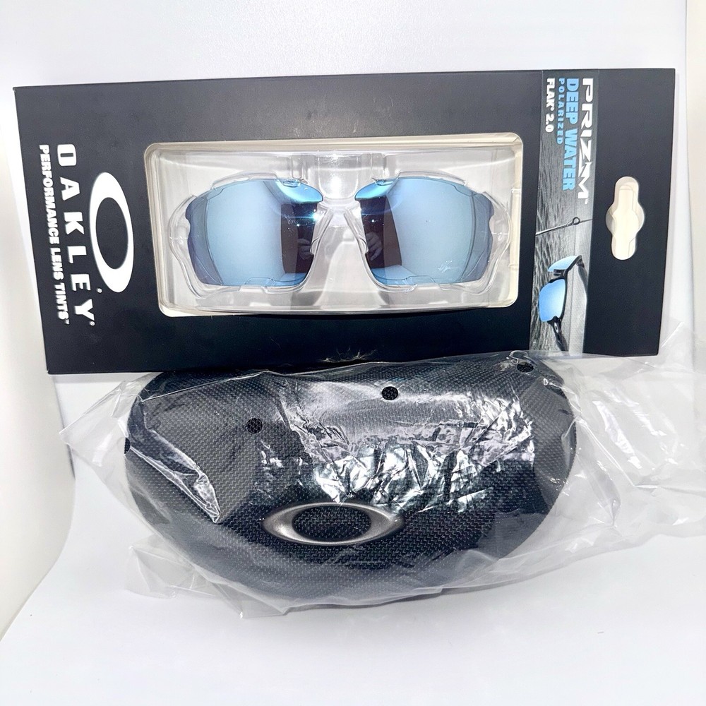 Oakley Flak 2.0 Prizm Deep Water Polarized LENS Set w/ Array Soft Vault Case NEW