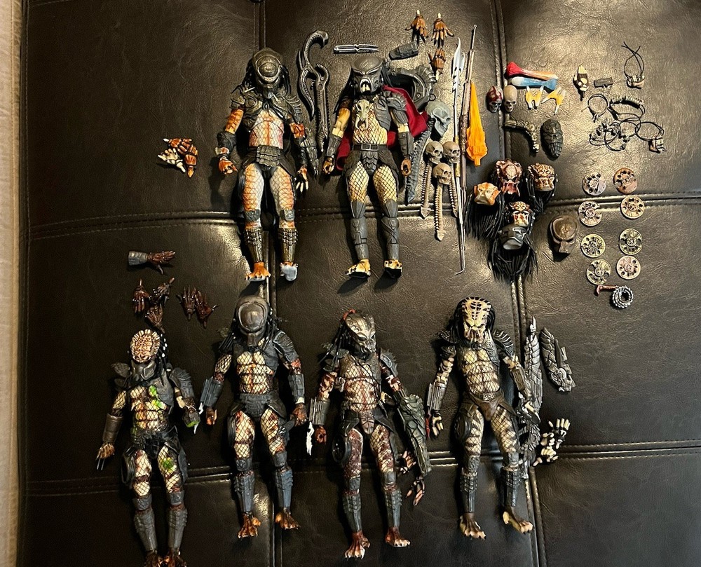 NECA Ultimate Predator 2 Action Figure Lot of 6 Loose Figures