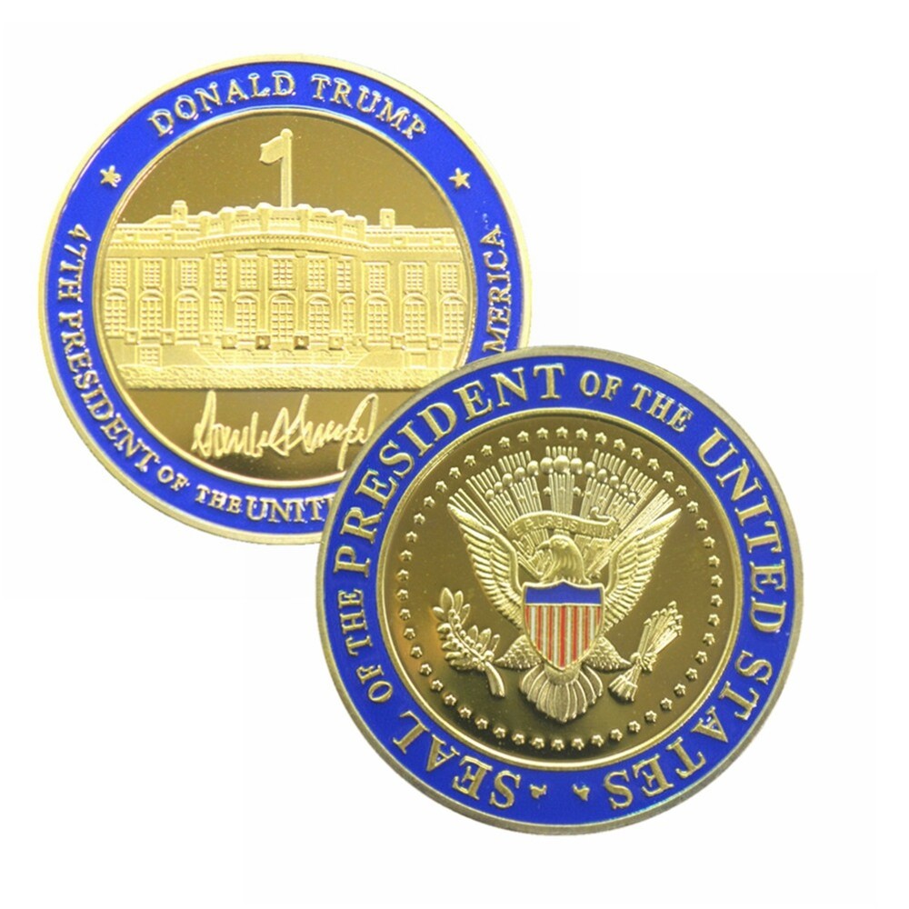 Trump the 47th President Signature & White House Challenge Coin