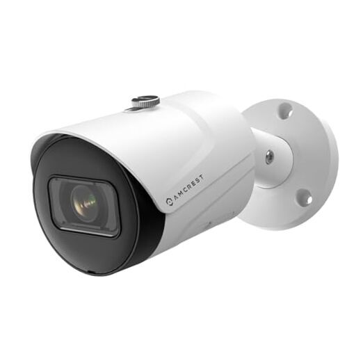 4K (8MP) IP POE Camera, UltraHD Outdoor Bullet, 3840x2160, 98ft White