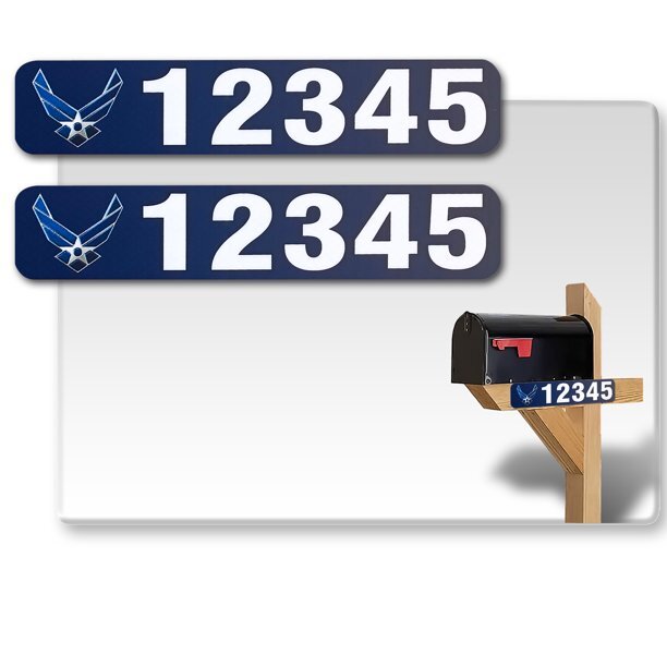Custom Reflective Vinyl House Number Stickers - Personalized Address-image