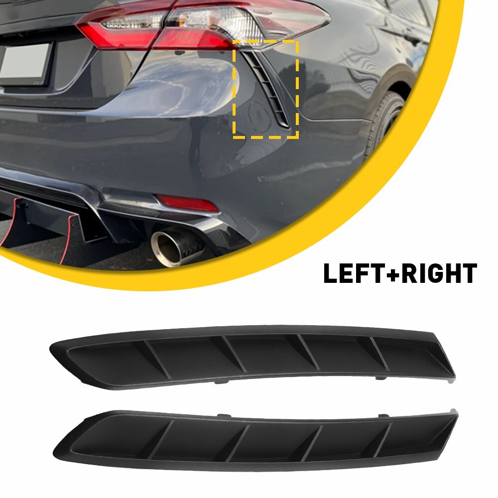Pair of Rear Trim Molding Bumper LH&RH Extension for Toyota 2018-2021 Camry