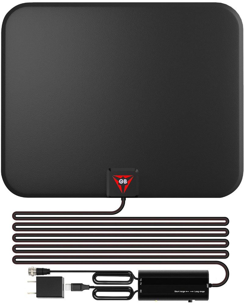 Amplified 250 Mile Range HD Digital Antenna - Supports 4K TVs, 1080p, Fire tv...